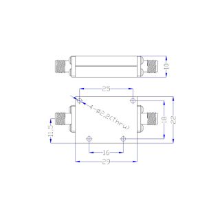 HS-Low Pass Filter With SMAF(Passband DC-6G,Rejection 60dB @6.7-15.5G)_Web2